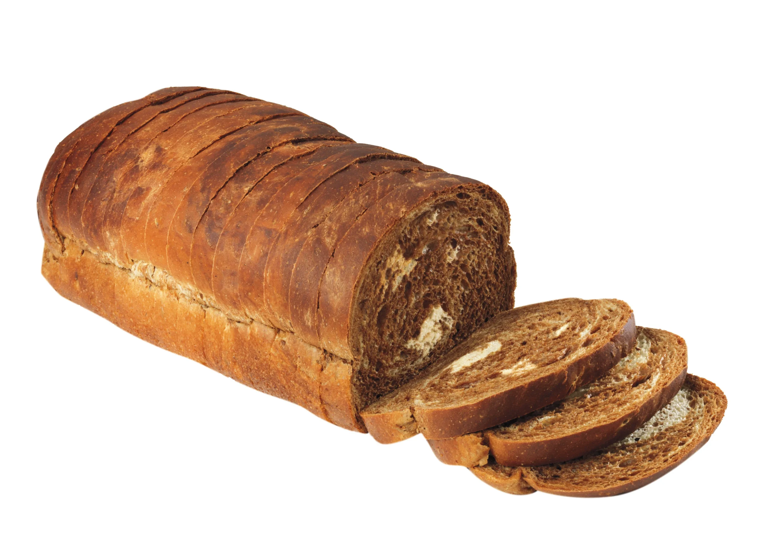 8 Inch Sliced Rye Pumpernickel Marble Swirl Bread 1 Each - 8 Per Case.