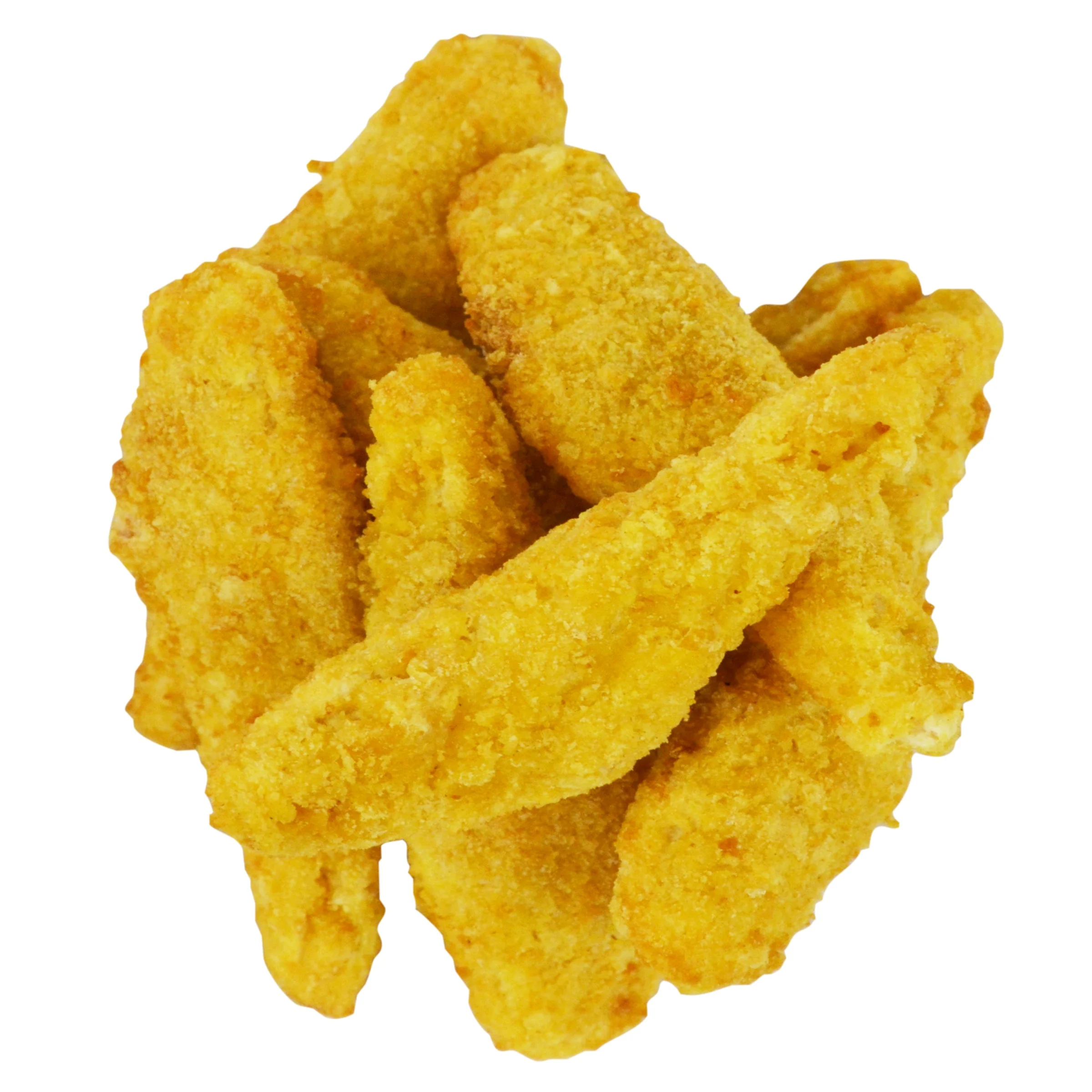 Chicken Fully Cooked Smartshapes Tater Chip Stripbreast Strip Fritter 5 Pound Each - 2 Per Case.