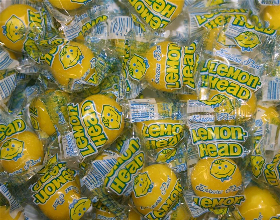 Bulk Lemonhead Medium Wrapped 27 Pound Each - 1 Per Case.