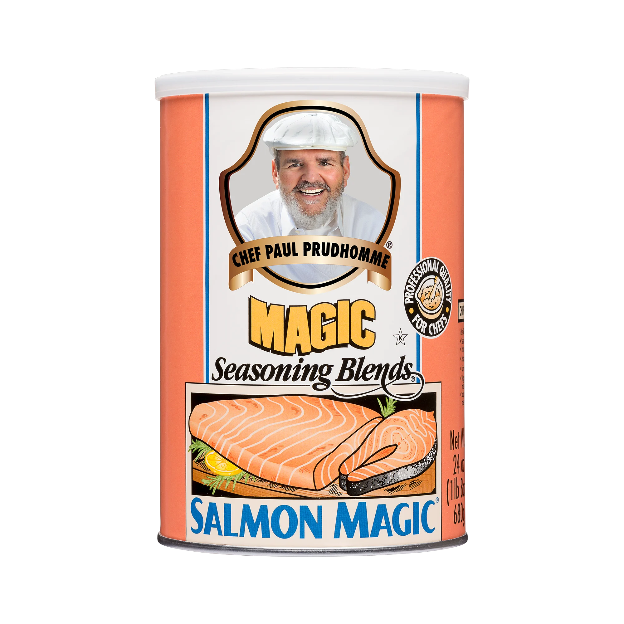 Salmon Magic Canisters 24 Ounce Size - 4 Per Case.