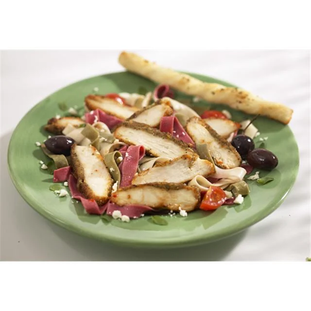 Chicken Fully Cooked Chik'n'zips Tuscan Brand Madein USA Breast Fillet Strips 5 Pound Each - 2 Per Case.