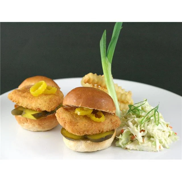 Chicken Fully Cooked Nae Country Good Perfect Answers Breaded Breast Slider Avg 5 Pound Each - 2 Per Case.