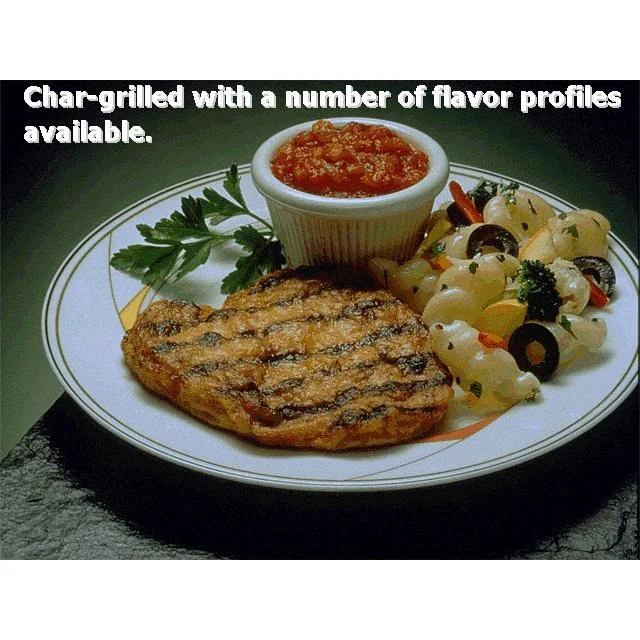 Chicken Fully Cooked Country Good Seasoned Breast Pattie Avg 5 Pound Each - 2 Per Case.