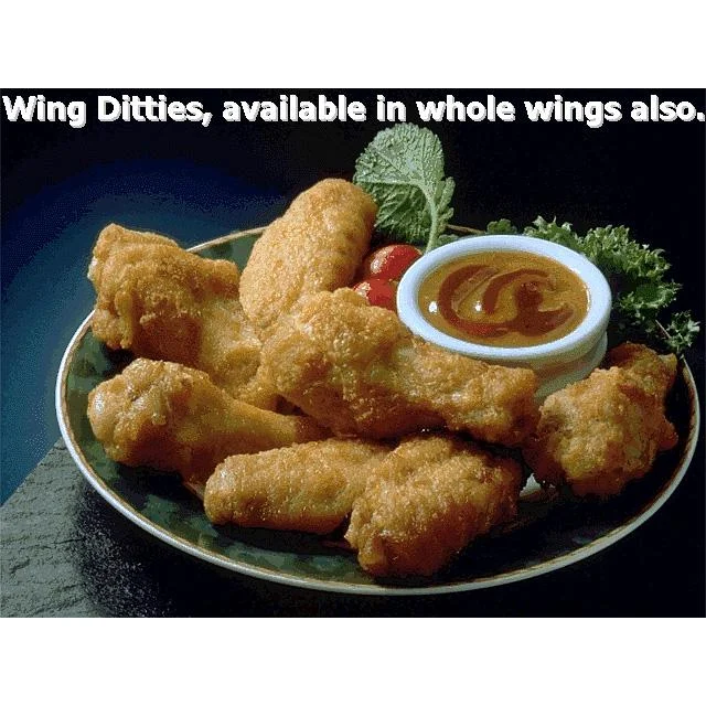 Chicken Fully Cooked Wing Ditties St And Nd Wingportion 6 Pound Each - 2 Per Case.