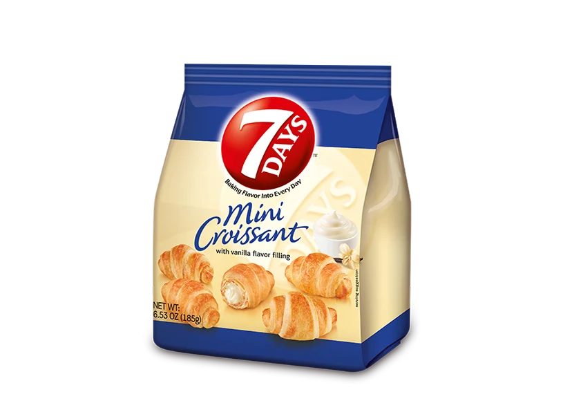 Days Mini Croissant Vanilla 6.53 Ounce Size - 8 Per Case.