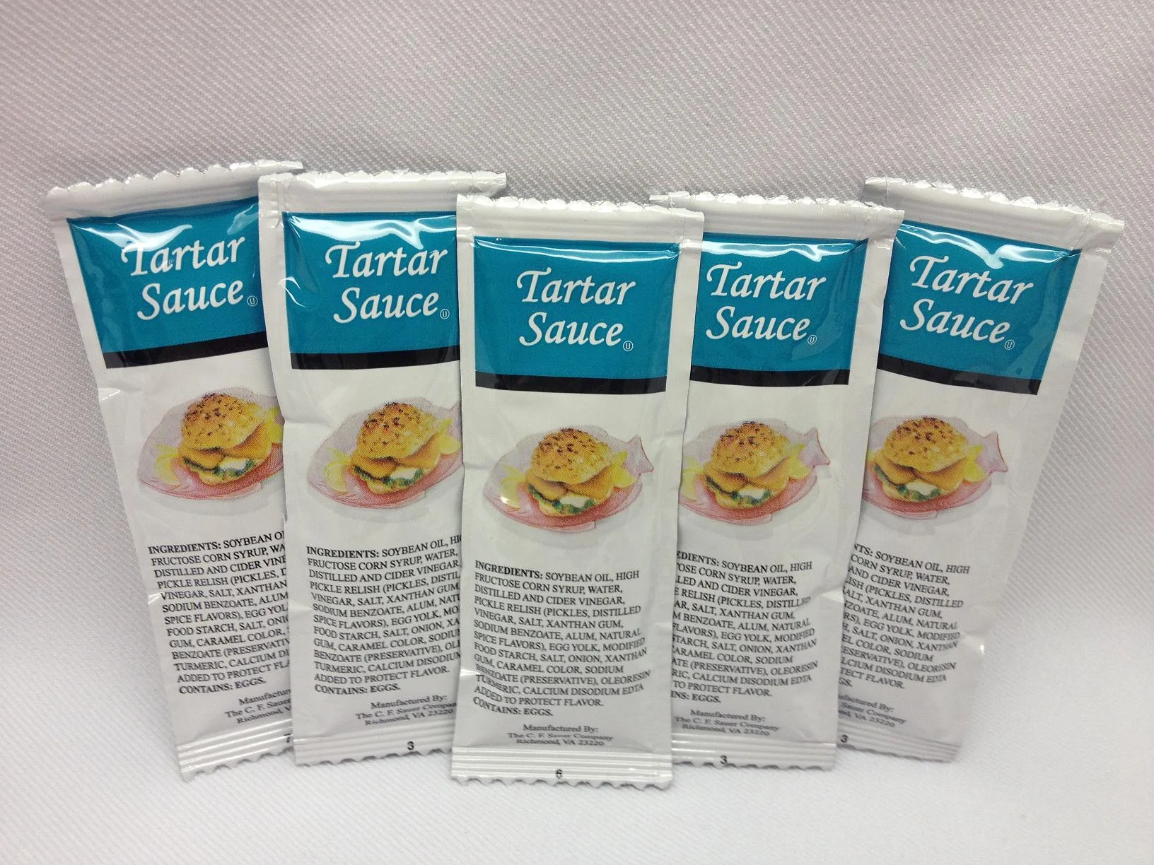 Tartar Sauce 12 Grams Each - 200 Per Case.