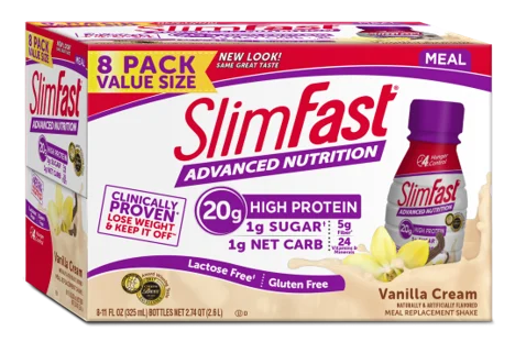 Slimfast Advanced Vanilla Cream Rtd 11 Fluid Ounce - 24 Per Case.