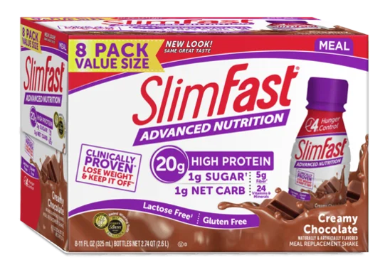 Slimfast Advanced Rtd Creamy Milk Chocolate 11 Fluid Ounce - 24 Per Case.