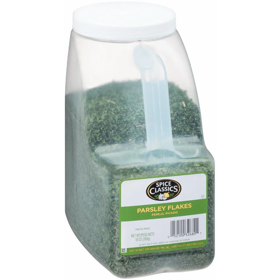 Spice Classics Parsley Flakes 10 Ounce Size - 3 Per Case.