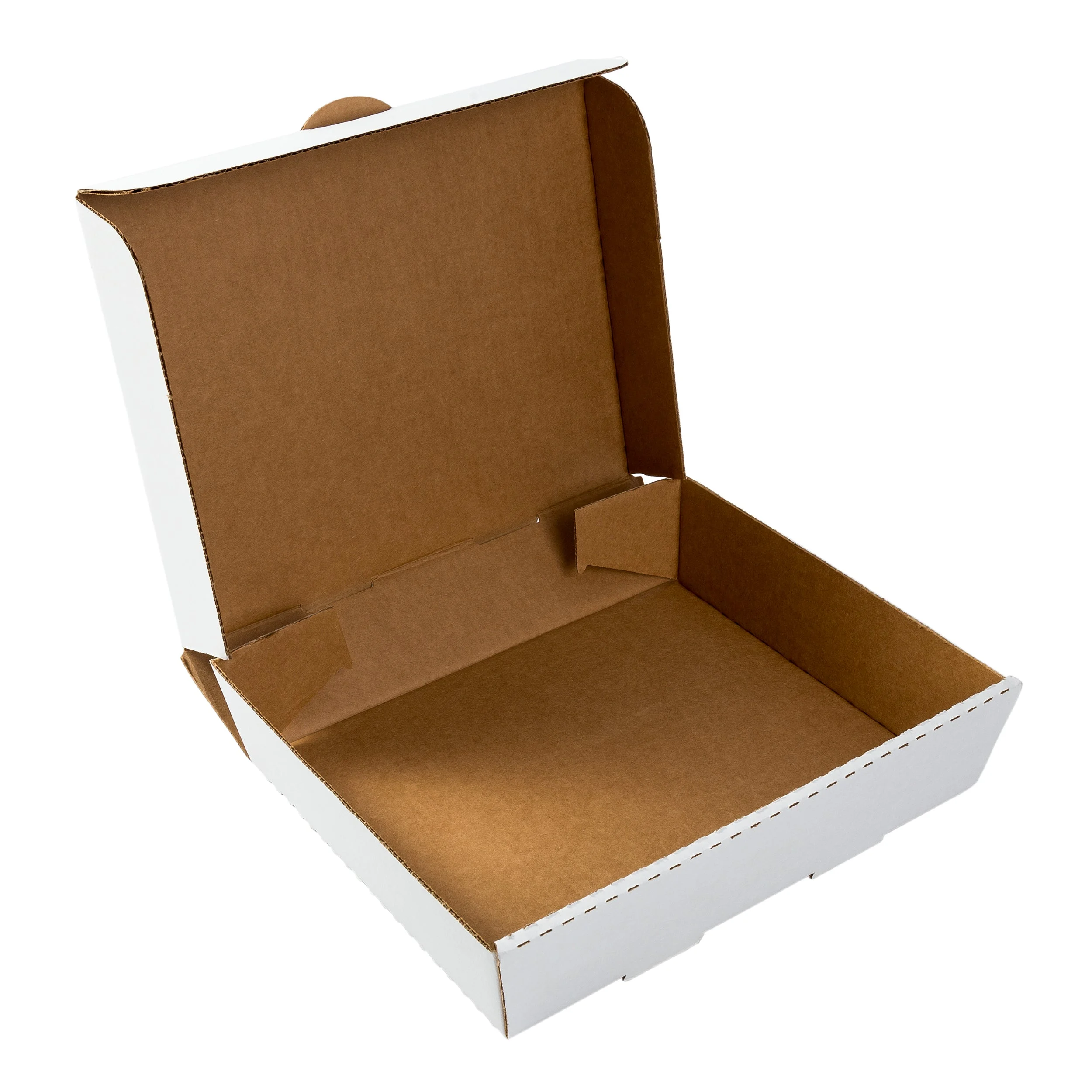 0254 Corrugated Catering Box Half Pan White13" X 10 7/8" X 3"