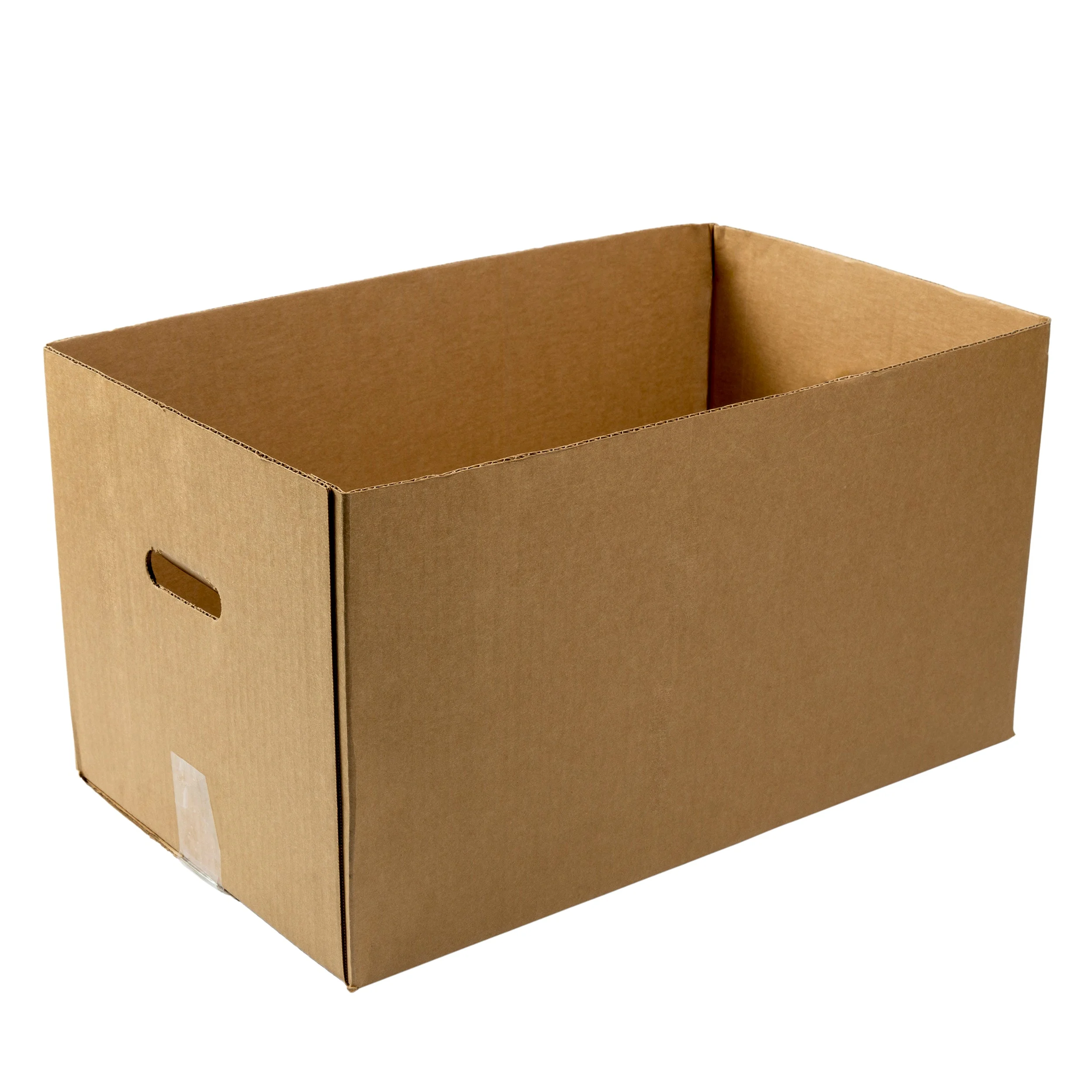 0445 Corrugated Carry Out Box With Handle Kraft 1/25