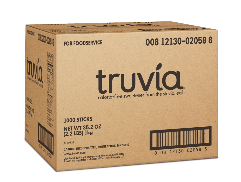 Truvia Cafe Sweetener Sticks 1000 Count Packs - 1 Per Case.
