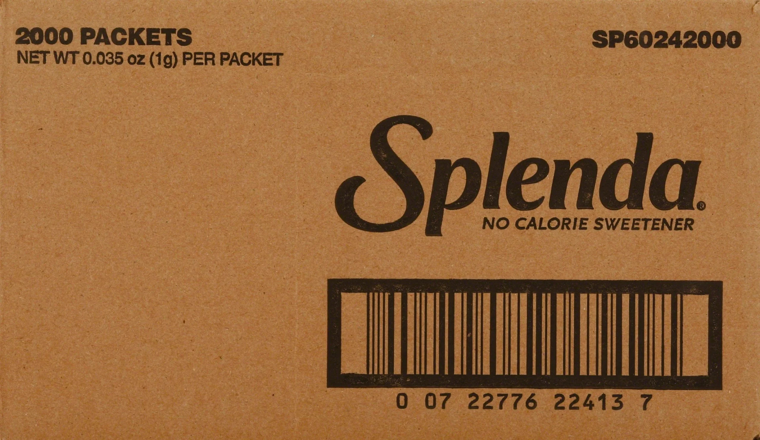 SplendaPackets Fs 2000 Count Packs - 1 Per Case.