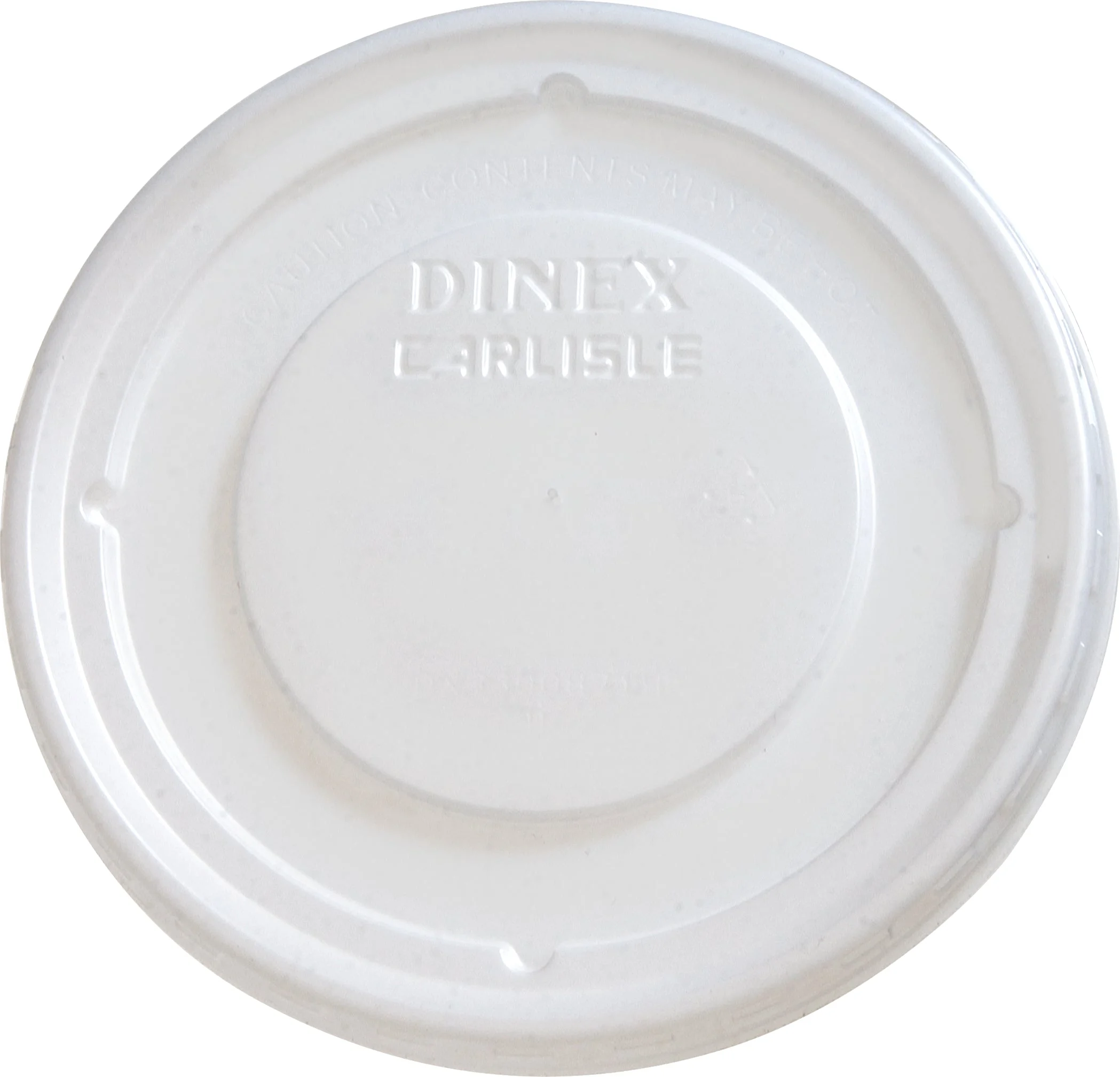 Dinex Translucent Bowl Lid, 4.375 Inch, 1000 Per Case