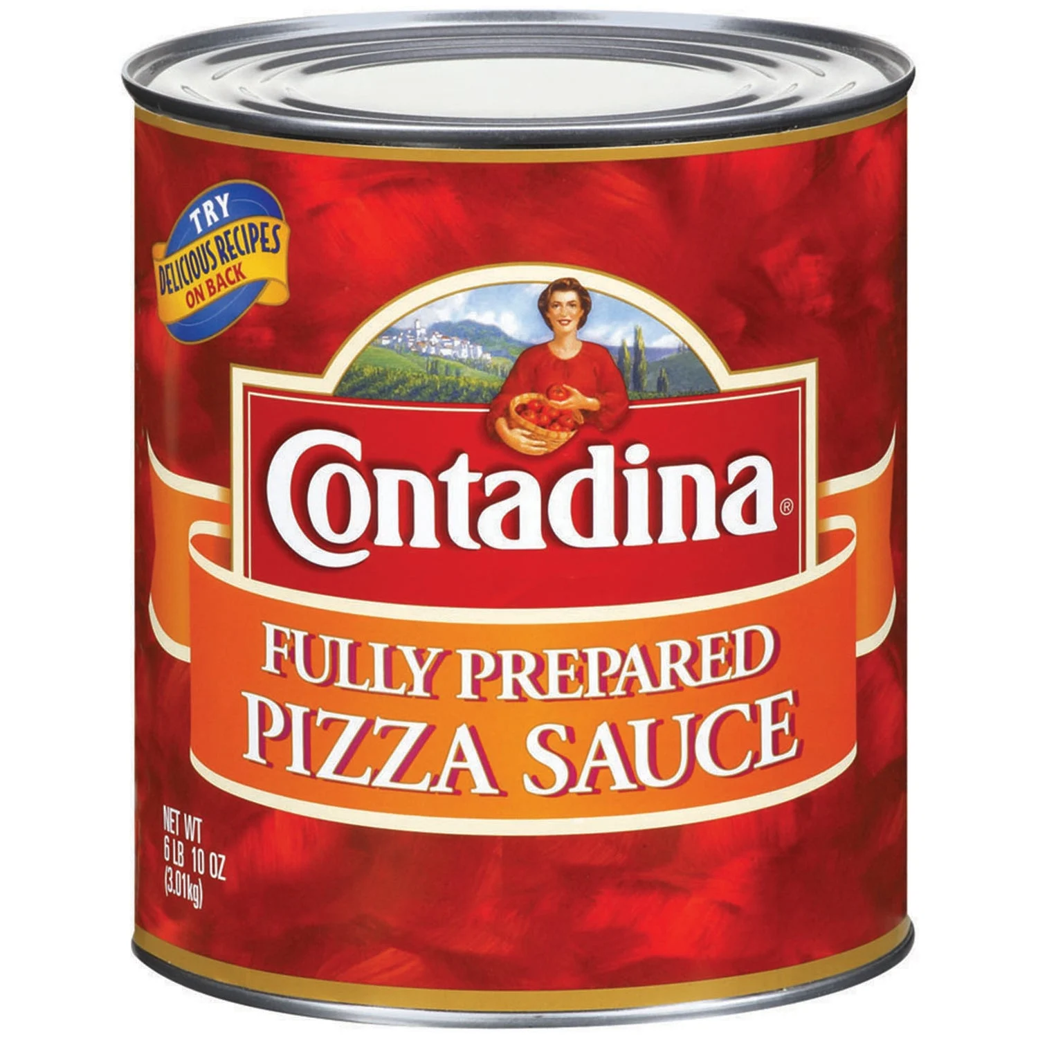 Contadina Pizza Sauce Club Can 106 Ounce Size - 6 Per Case.