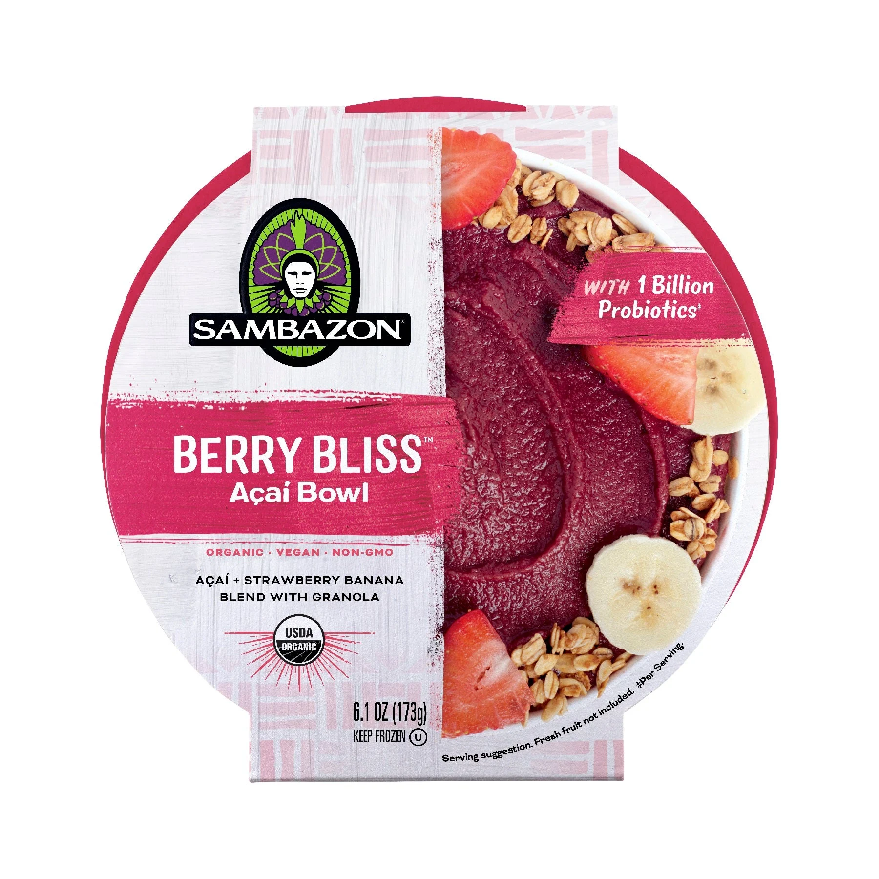 Sambazon Berry Bliss Acai Berry, 6.1 Ounces - 8 Per Case.