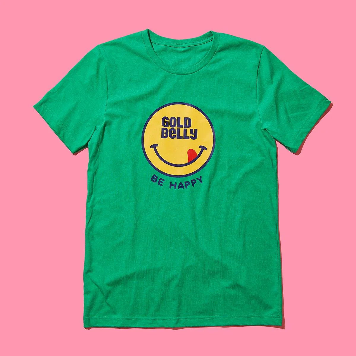 Goldbelly Green Happy T-Shirt