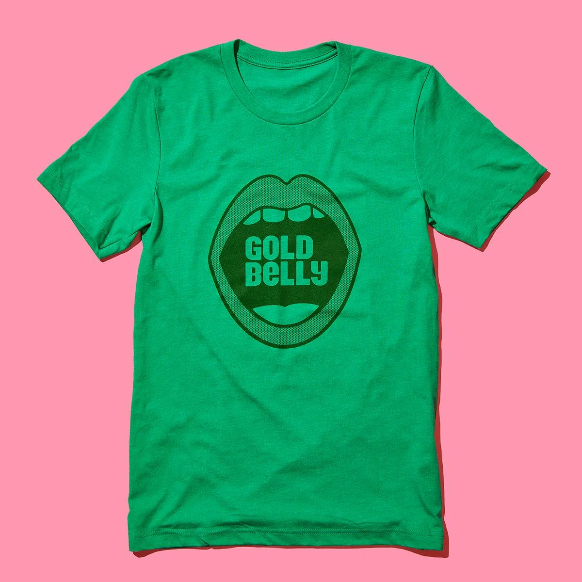 Goldbelly Green Mouth T-Shirt
