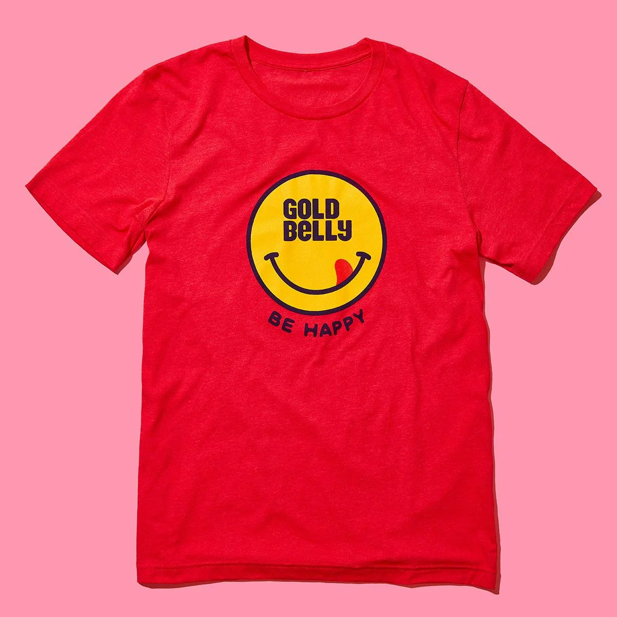 Goldbelly Red Happy T-Shirt