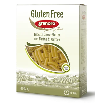 Granoro Gluten Free Tubetti, Quinoa Flour, #74, 14.1 oz | 400g