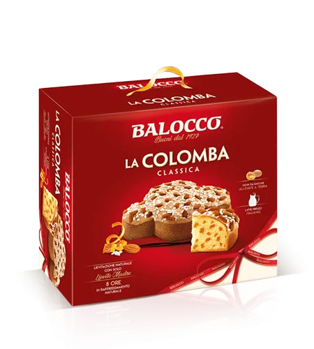Balocco Colomba Classic Italian Easter Cake, 2.2 lb | 1 kg