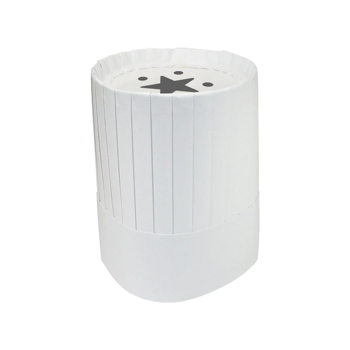 Neatgards Handgards 7 Inch Paper Wide Pleatswhite Chef Hat 1 - 12 - 12 Ea