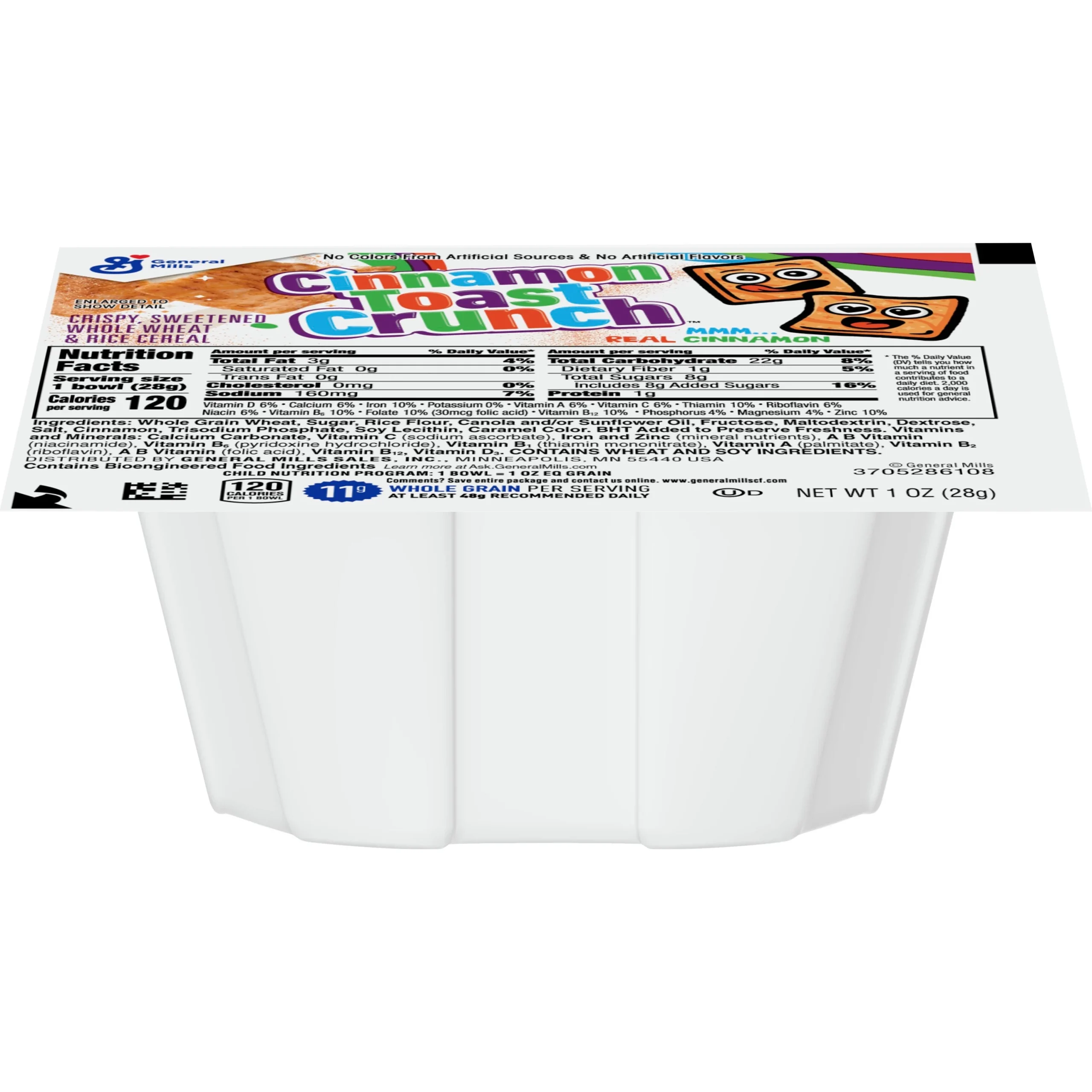 Cinnamon Toast Crunch Cereal Single Servebowlpak 1 Ounce Size - 96 Per Case.