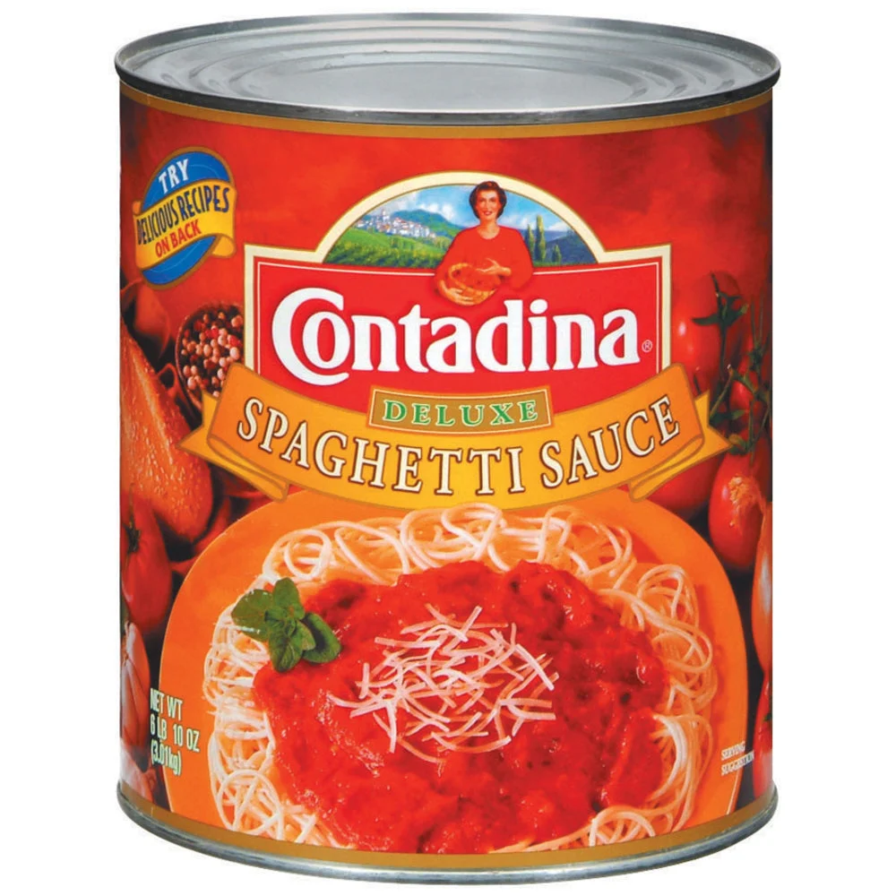 Contadina Club Spaghetti Sauce Can 106 Ounce Size - 6 Per Case.
