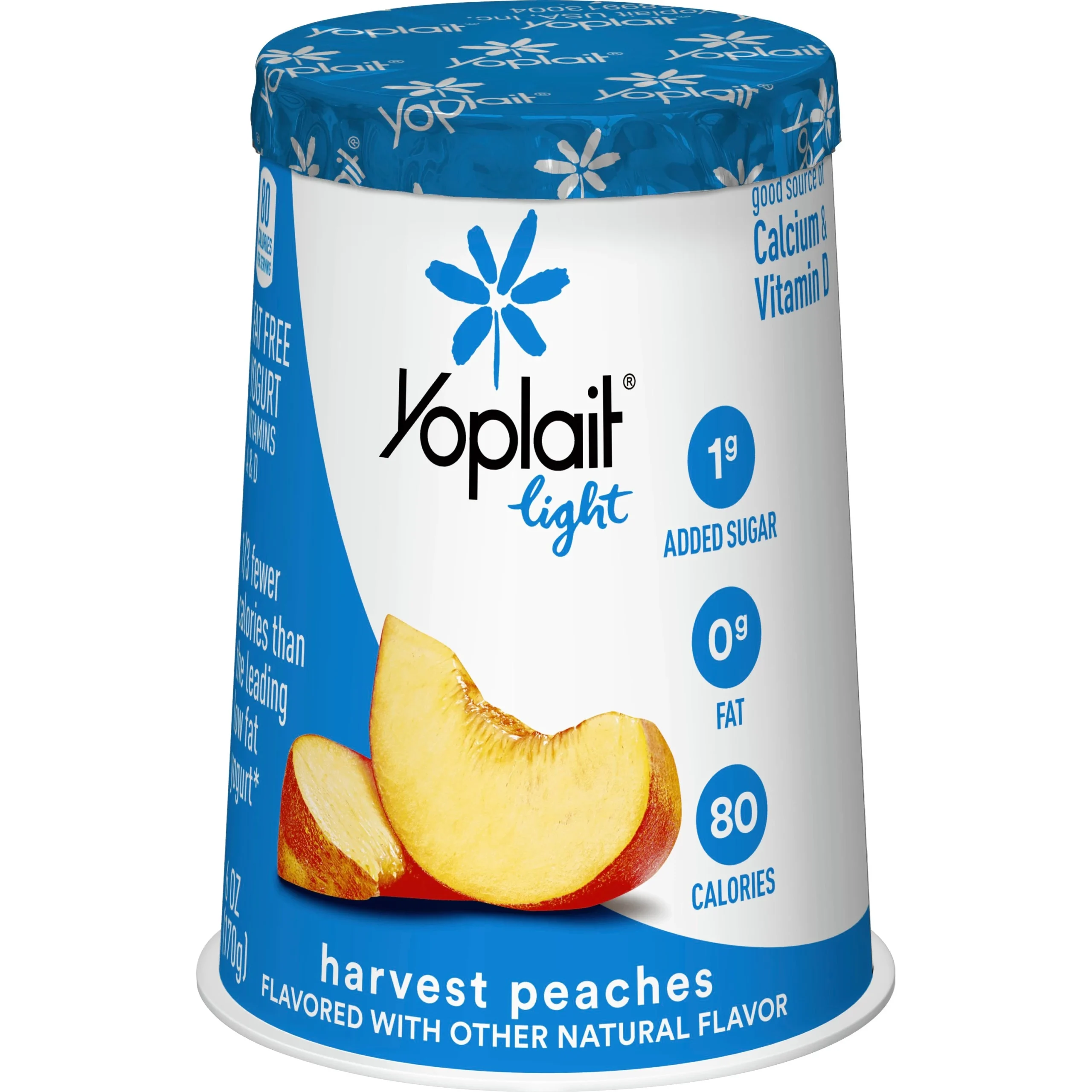 Yoplait Light Yogurt Single Serve Cup Harvest Peach 6 Ounce Size - 12 Per Case.