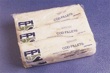 Atlantic Cod Cello (Boned) Not For Retail Sale Msc 5 Pound Each - 10 Per Case.