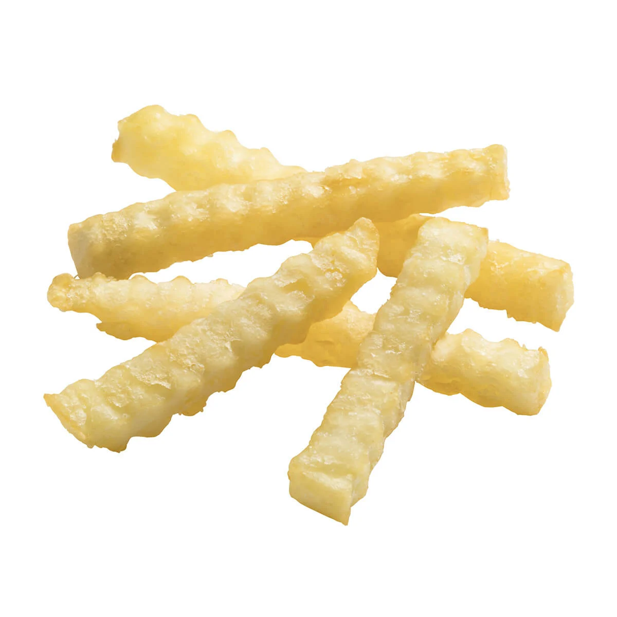 Simplot Conquest Delivery 6 Inch Clear Coatedcrinkle Cut Fries 5 Pound Each - 6 Per Case.