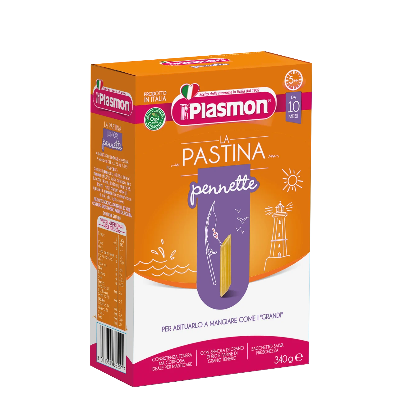 Plasmon Baby Pasta Pennette, 12 oz | 340g