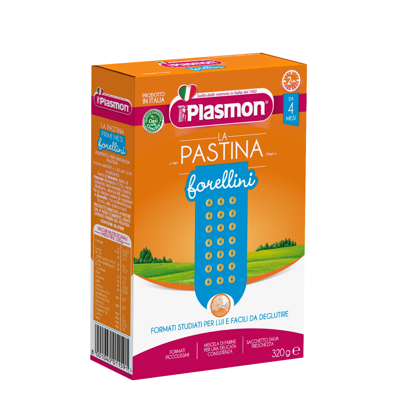Plasmon Baby Pasta Forellini, 11.28 oz | 320g