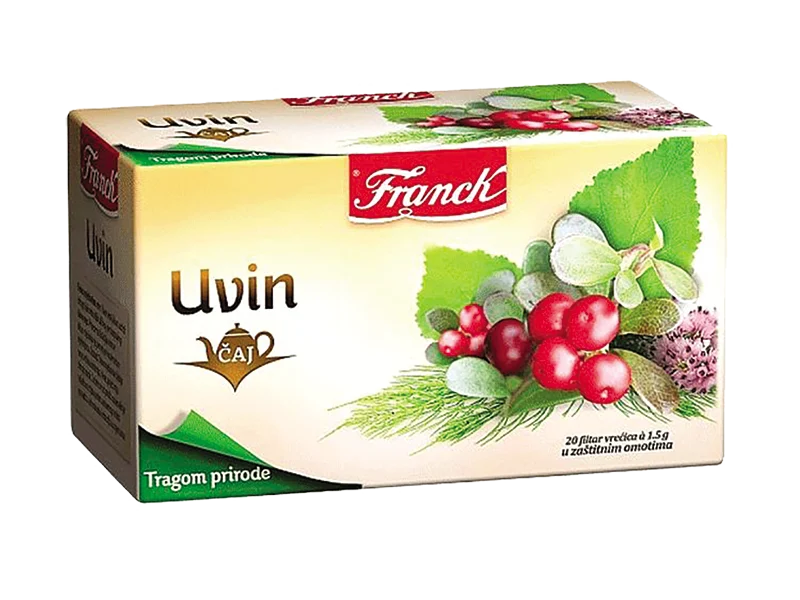 Franck Uvin Herbal Tea, Food Supplement, 20 Pack, 1.06 oz | 30g