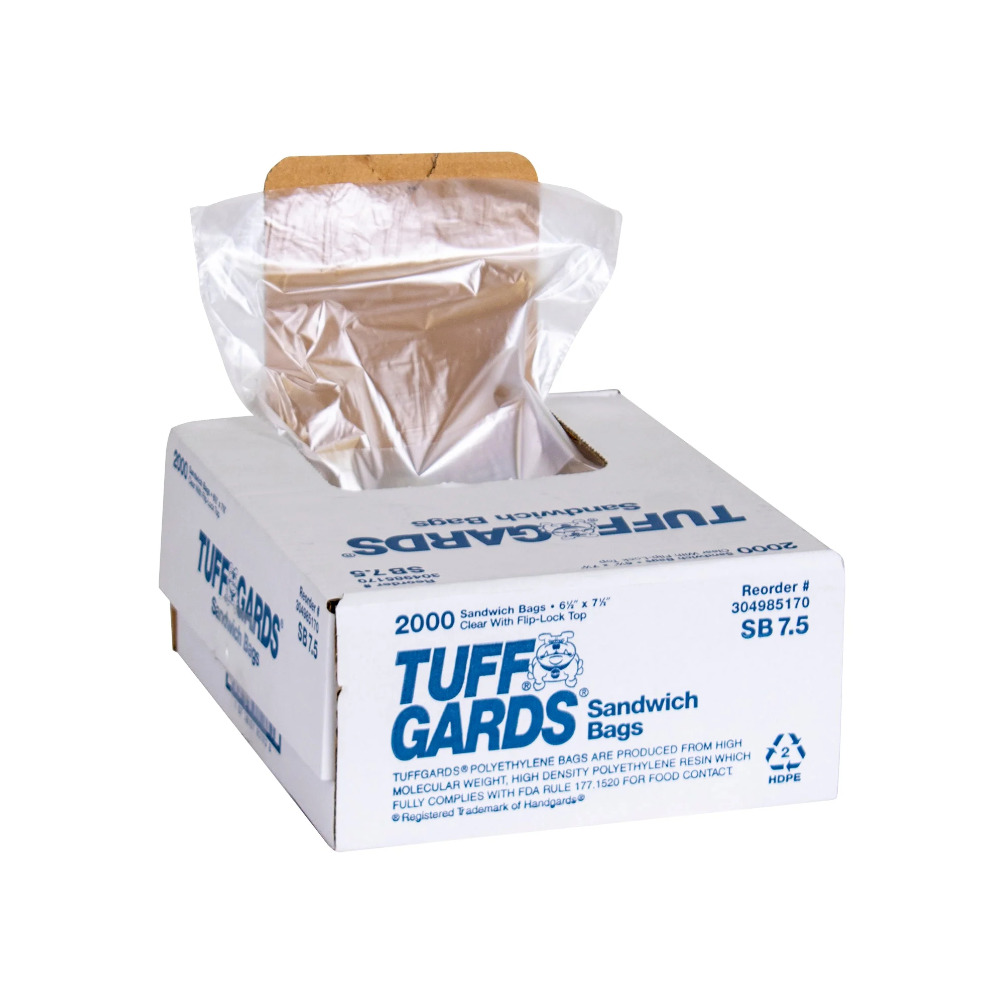 Bag Flat High Density 5 Inch x5 Inch 2000 Each - 1 Per Case.