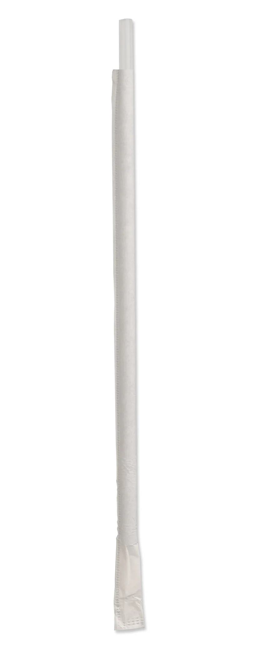 10.25" Tall Giant Translucent Pp Straw Wrapped