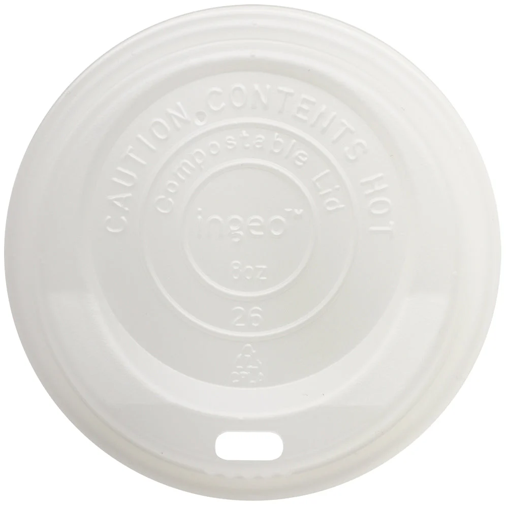 Lid Pla - 8 Oz Hot Cups  White