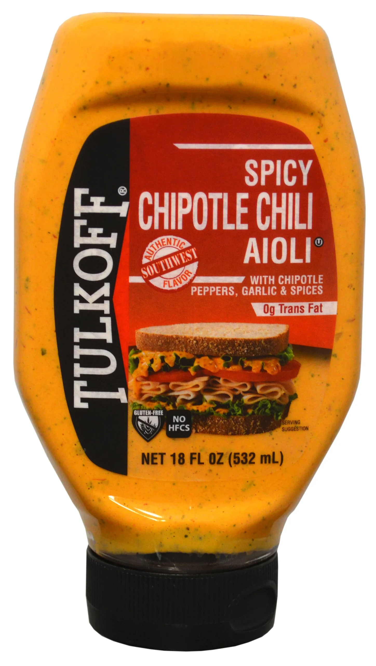 Tulkoff Spicy Chipotle Chili Aioli 18 Fluid Ounce - 8 Per Case.