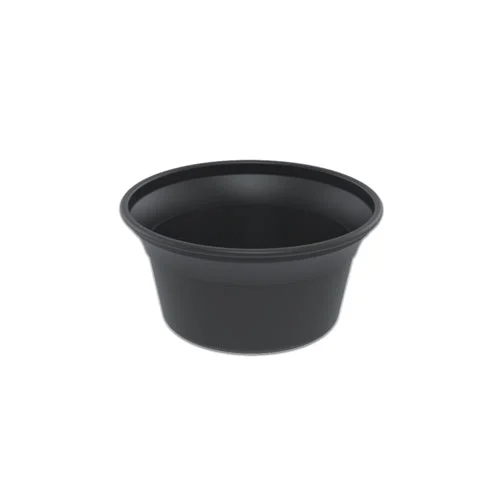 4" Round Black Ps Small All Purpose Bowl 6 Oz.