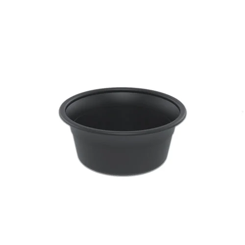 4" Round Black Ps Small All Purpose Bowl 5 Oz.