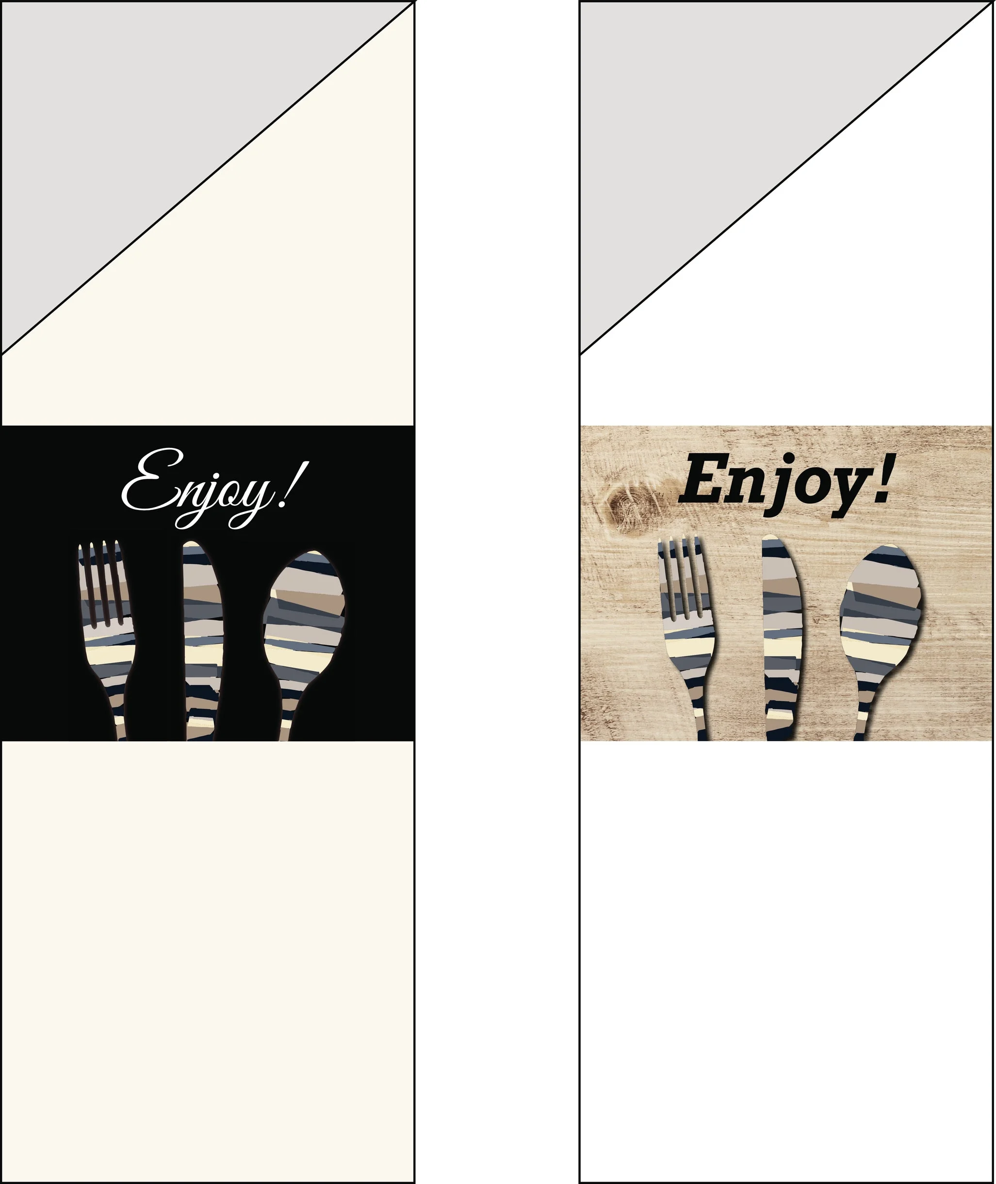 Napkin Sleeve 16" X 16" (300/Cs) - Woodgrain