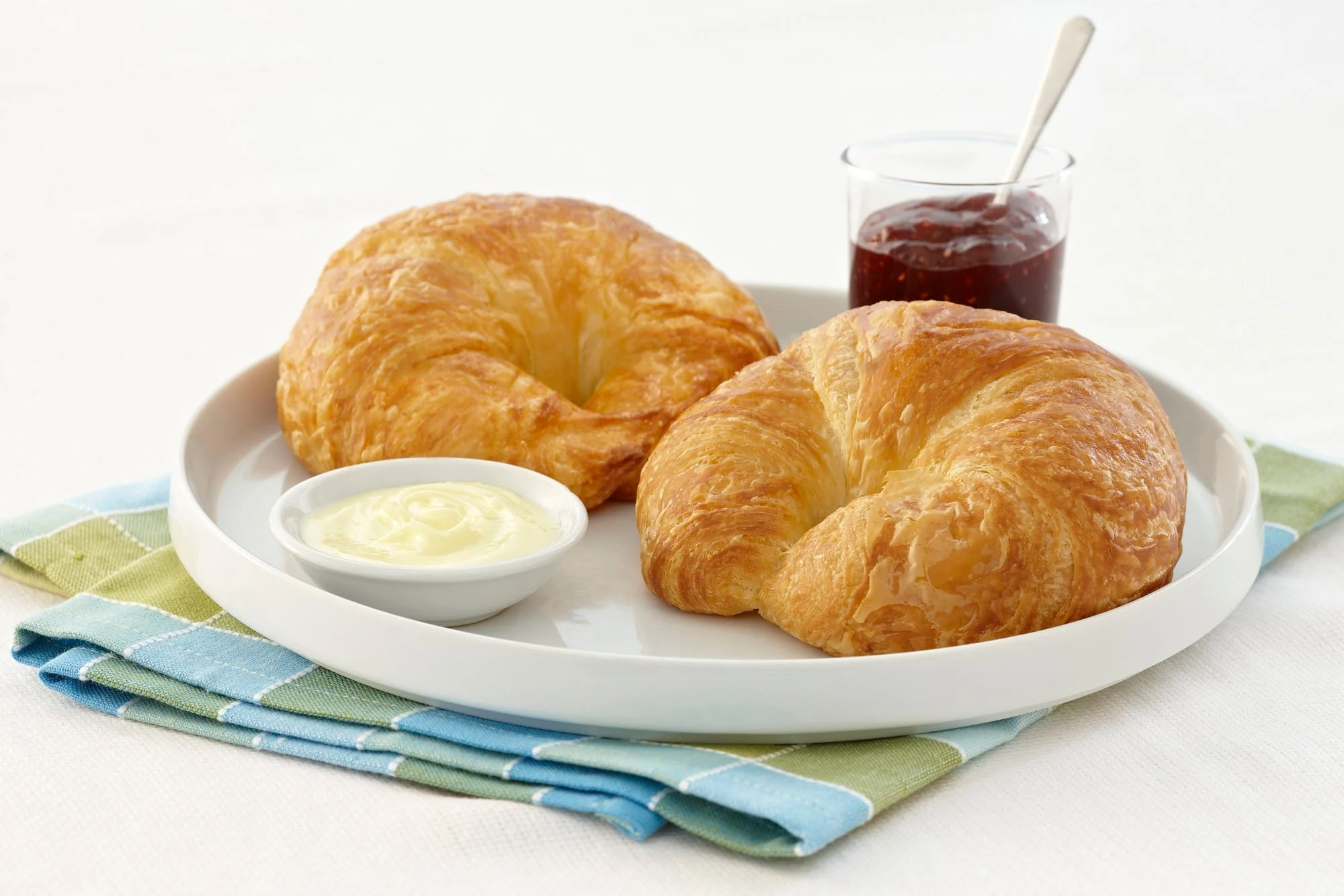 Croissant Dough Butter Curved 2.4 Ounce Size - 144 Per Case.
