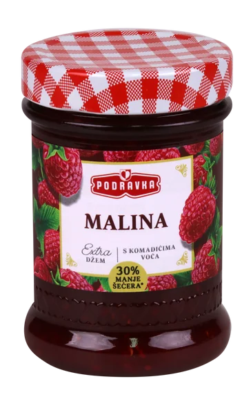 Podravka Jam Extra Raspberry, Malina, 11.3 oz | 320g