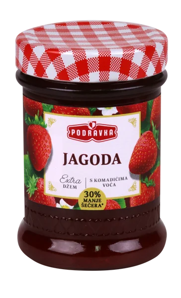 Podravka Jam Extra Strawberry, Jagoda, 11.3 oz | 320g