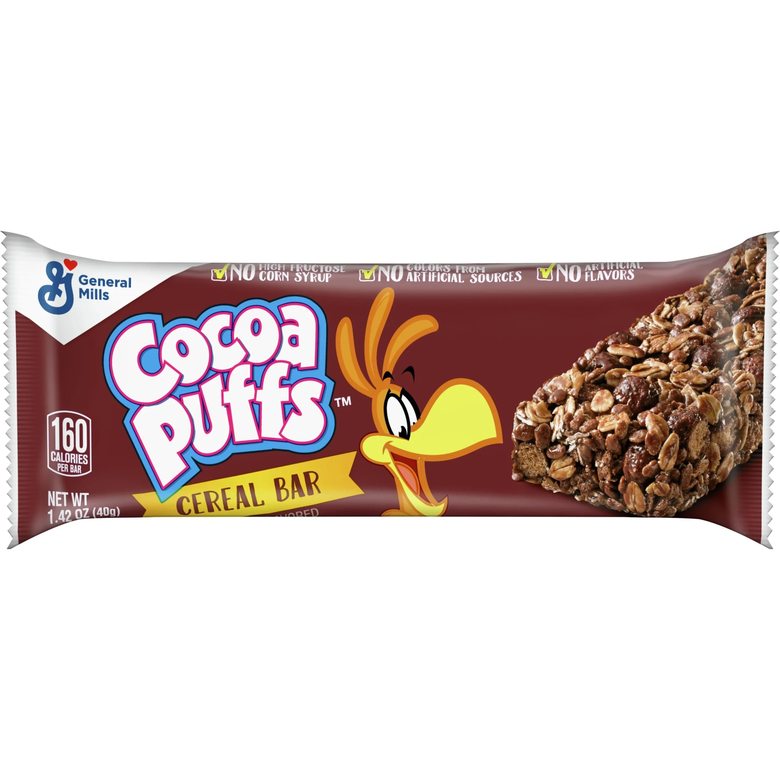 Cocoa Puffs Cereal Bar 1.42 Ounce Size - 96 Per Case.