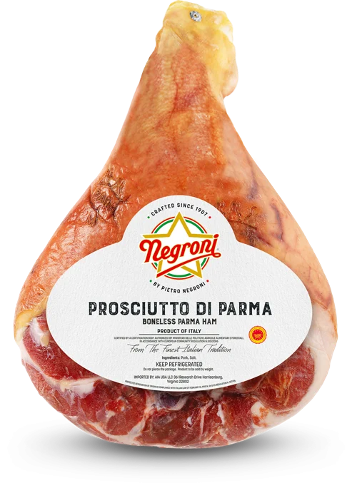 Negroni Prosciutto Di Parma PDO, Aged 14 months, Approx. 16 lb