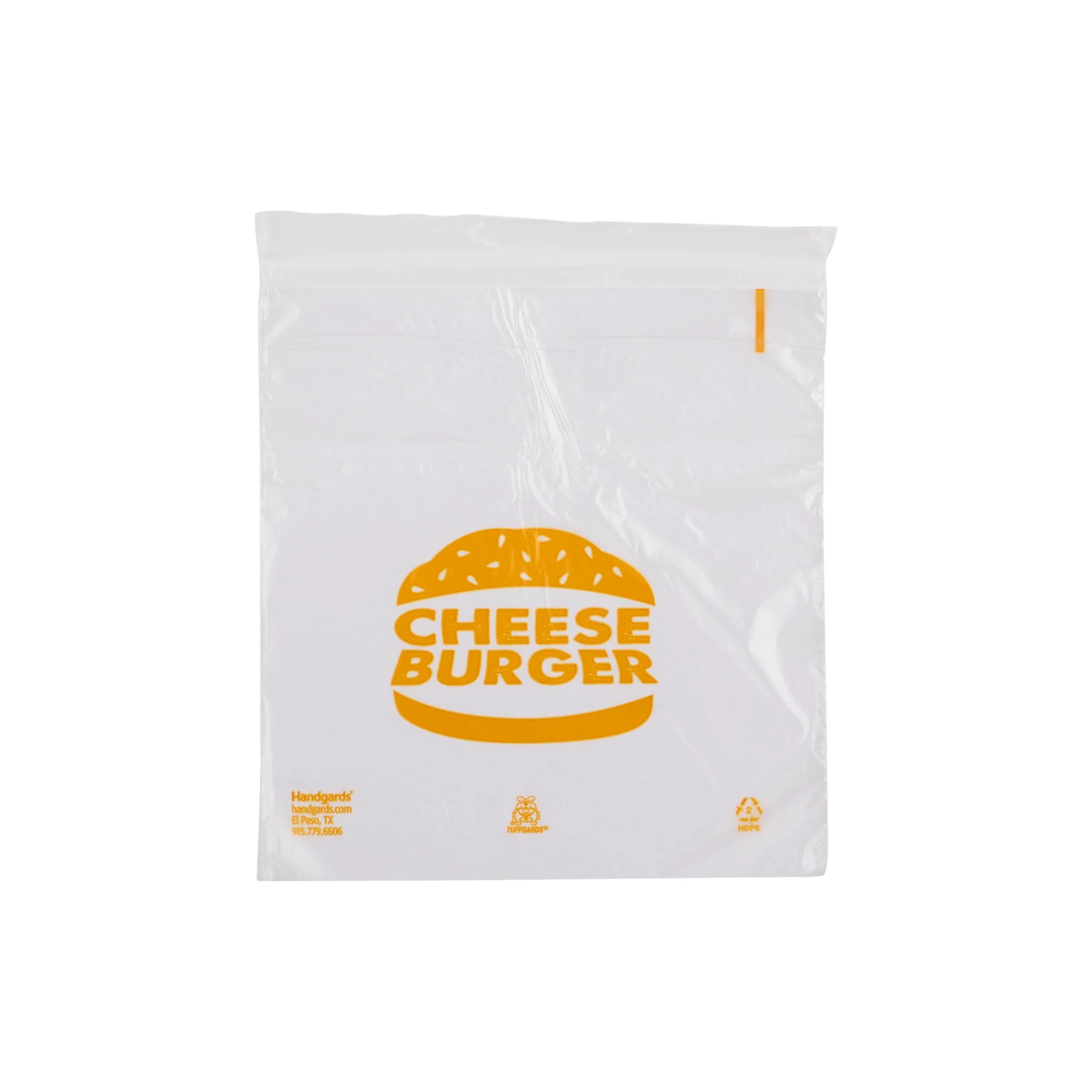 Tuffgards High Density Saddle Printed Cheeseburger Bag 1 - 2000 - 2000 Ea