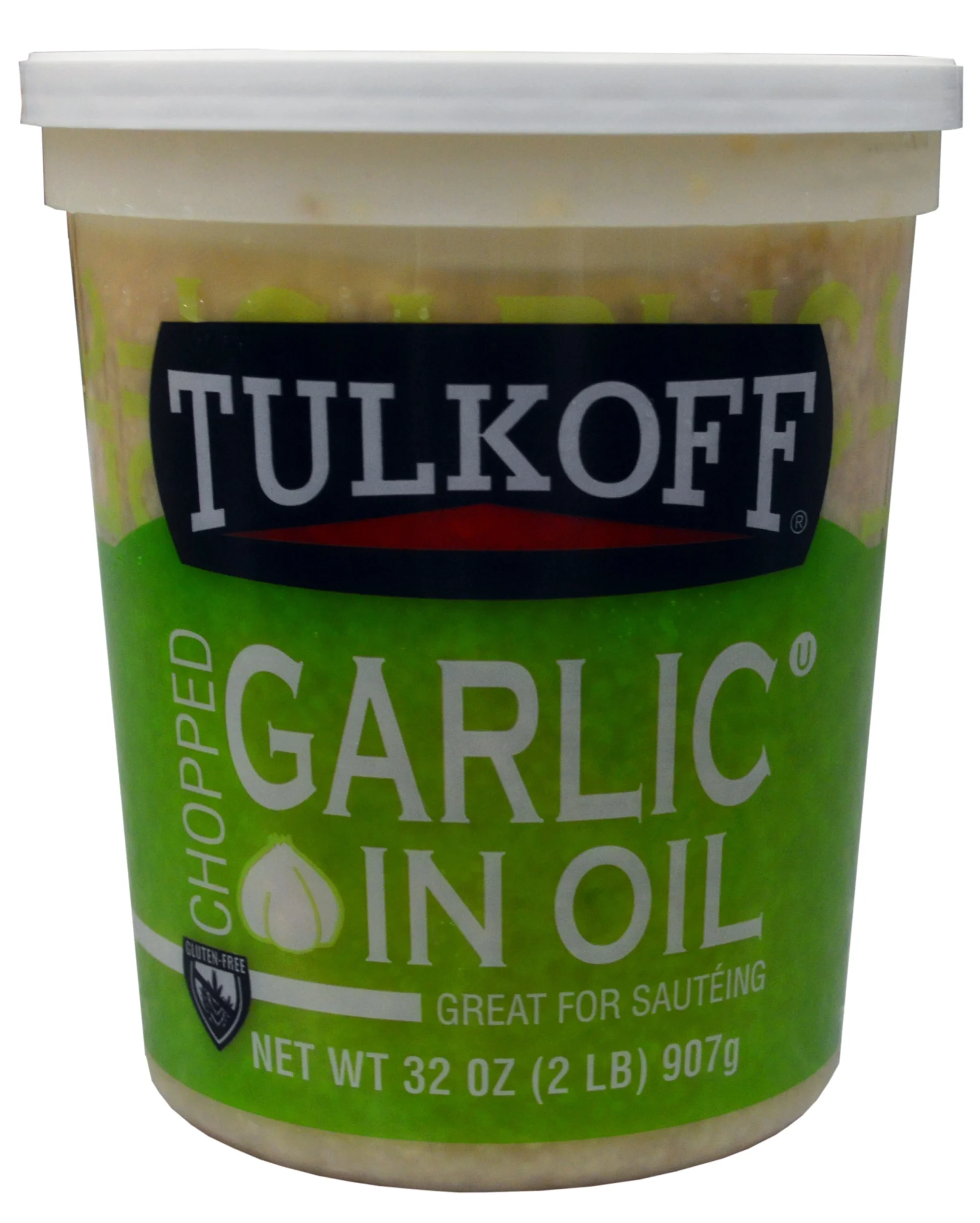 Tulkoff Chopped Garlic In Oil 32 Ounce Size - 6 Per Case.
