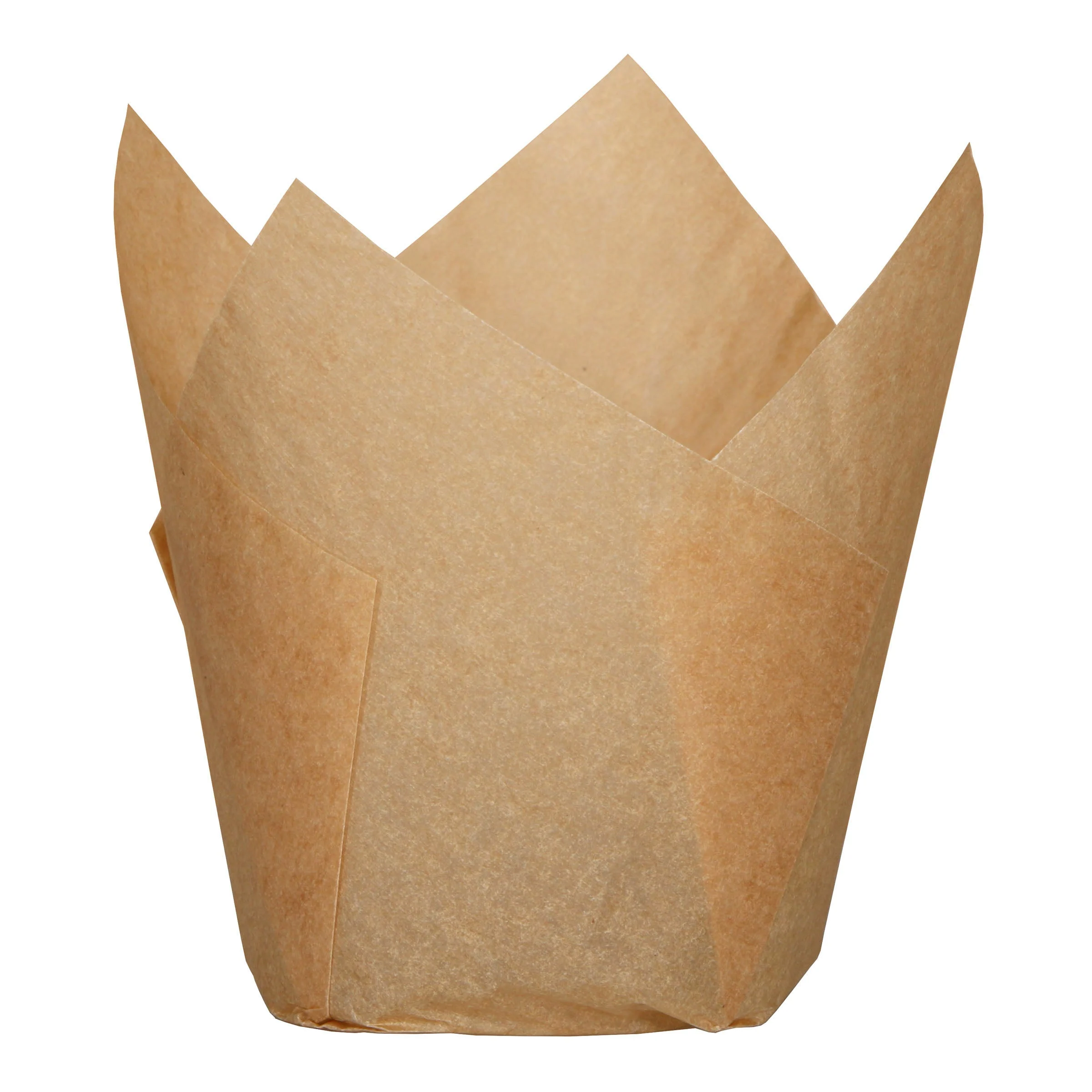 Cup Baking Tulip Natural Large 2-1/4X2-3/4 - 4