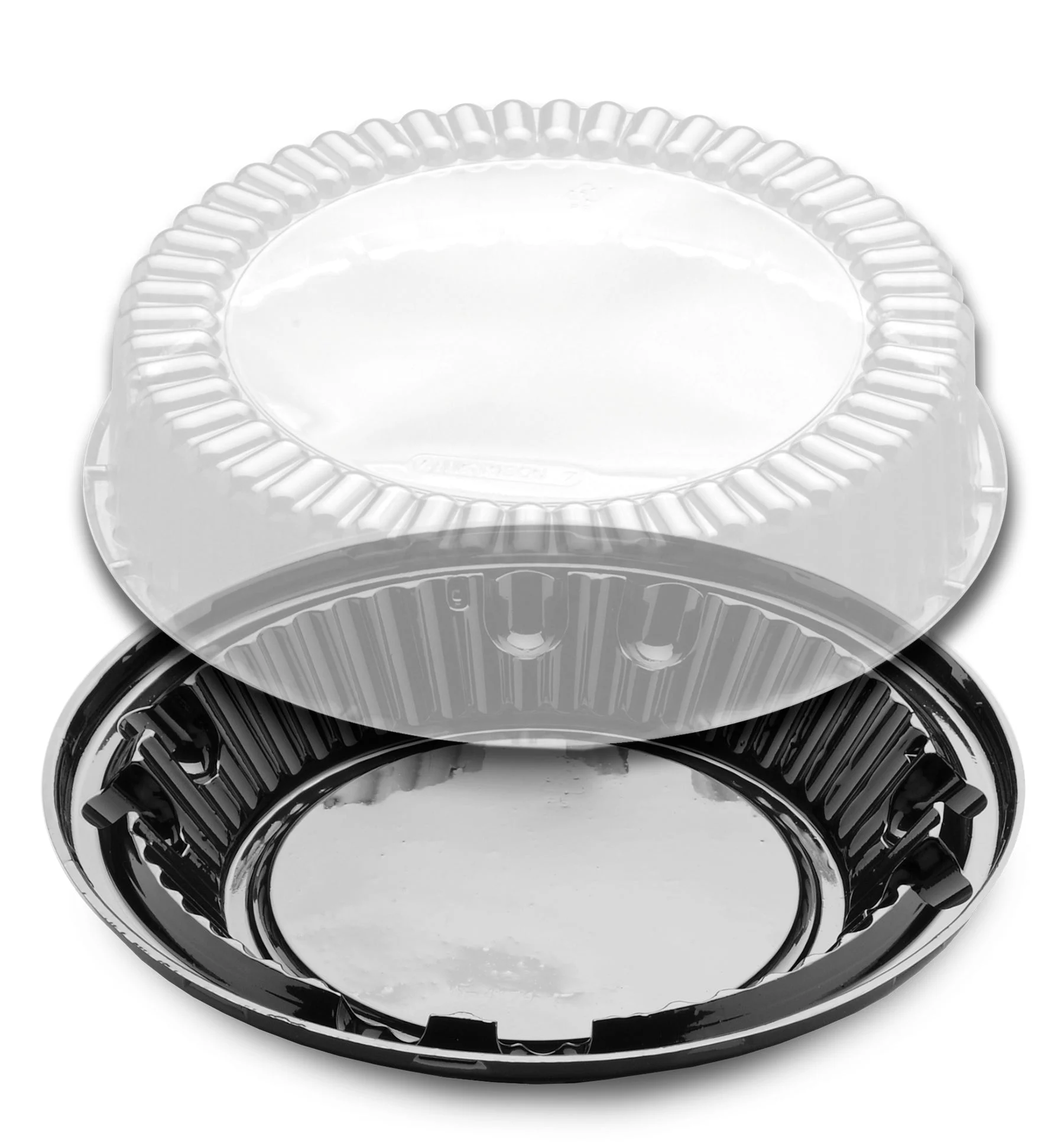10.9" Black Ps Pie Base W/ High Flu